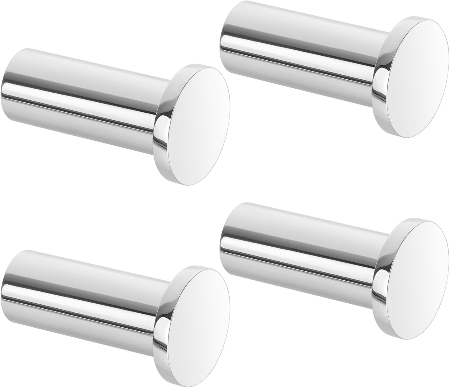 SAYAYO Coat Hooks Wall Mounted SUS304 Stainless Steel Door Hooks for Hanging Towels Wall Hooks for Bathroom Heavy Duty, 2Pcs/4Pcs