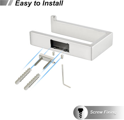 Sayayo Toilet Roll Holder Wall Mounted SUS304 Stainless Steel Toilet Paper Holder for Bathroom Kitchen, (U-shape & Square Body)