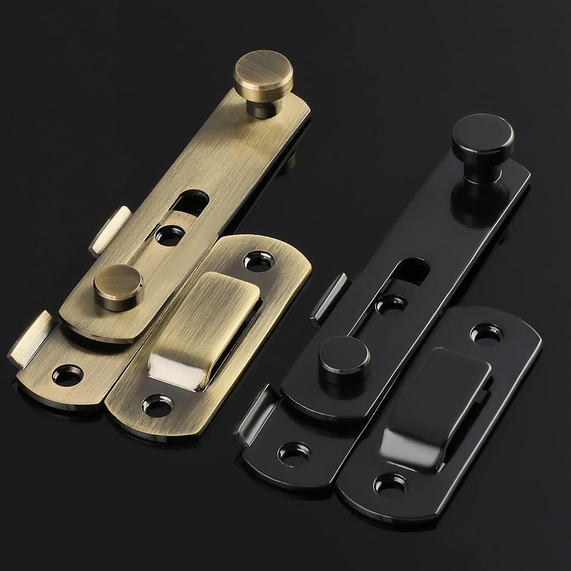 SAYAYO Gate Lock Door Latch Small Gate Bolt Sliding Door Lock for Wooden Gates Internal Door Garden Stainless Steel