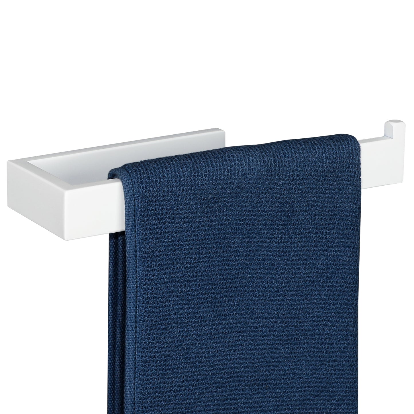 Sayayo Hand Towel Holder 24 CM/ 9.5 INCH Towel Rail Wall Mounted, SUS304 Stainless Steel Black Towel Ring for Bathroom Kitchen, with Drilling