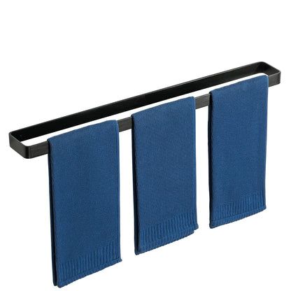 SAYAYO Hand Towel Holder Self Adhesive Towel Rail Towel Rack Wall Mounted Towel Ring No Drilling for Bathroom, 20cm - 70cm, 8 Inch - 28 Inch, Black, Brushed, White, Gold