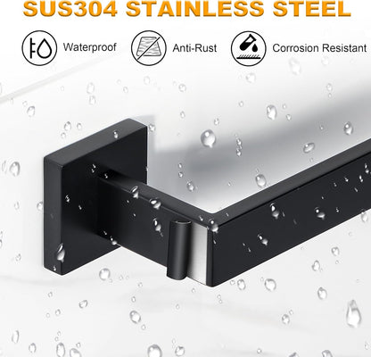 Sayayo Towel Rails Wall Mounted Bathroom Towel Holder Towel Bar, SUS304 Stainless Steel Towel Back, 30 - 80 CM