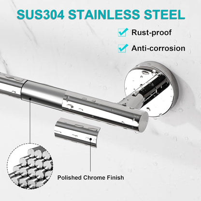 SAYAYO Towel Racks for Bathroom, Towel Bar Towel Rod Wall Mount, SUS304 Stainless Steel Towel Holder