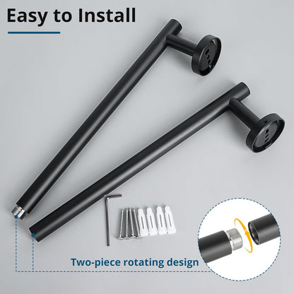 SAYAYO Towel Racks for Bathroom, Towel Bar Towel Rod Wall Mount, SUS304 Stainless Steel Towel Holder