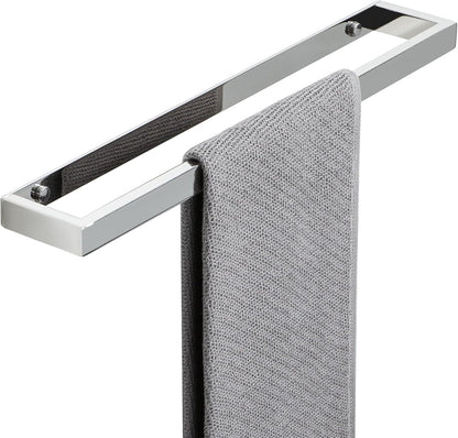 SAYAYO Hand Towel Holder Self Adhesive & Screw Small Towel Rail Wall Mounted Towel Ring SUS304 Stainless Steel No Drilling for Bathroom, 20CM - 70CM, Black, Brushed, White, Polished, Gold