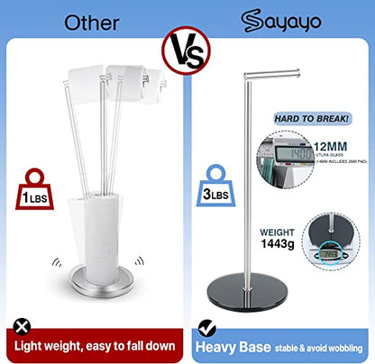 Sayayo Free Standing Toilet Roll Holder (Folding Pole)