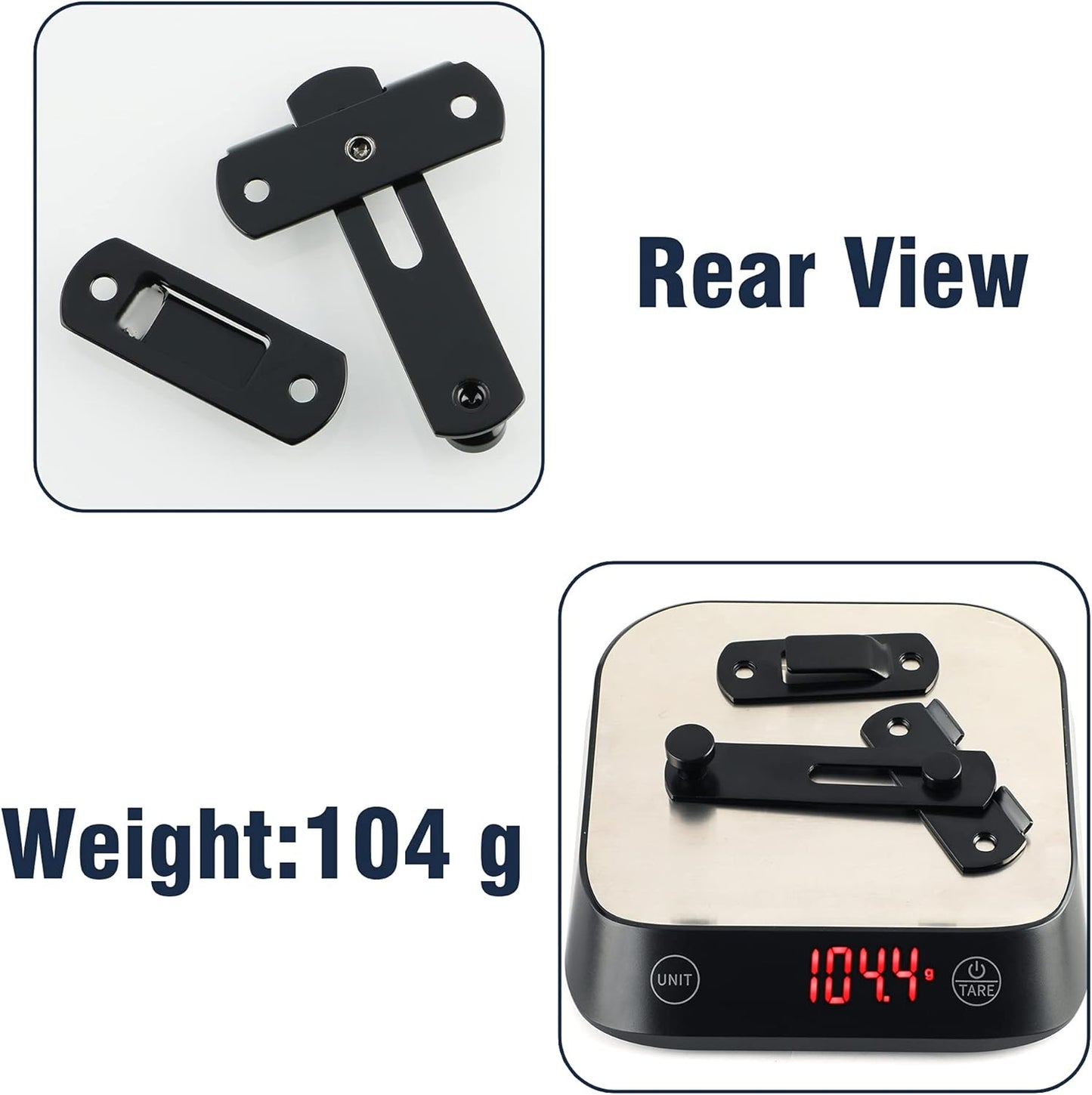 SAYAYO Gate Lock Door Latch Small Gate Bolt Sliding Door Lock for Wooden Gates Internal Door Garden Stainless Steel