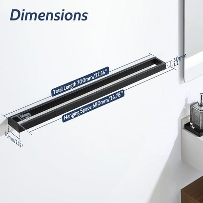 SAYAYO Towel Rail Wall Mounted Bathroom Hand Towel Holder Screw Fixing Towel Ring SUS304 Stainless Steel