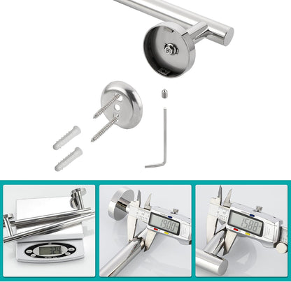 SAYAYO Towel Racks for Bathroom, Towel Bar Towel Rod Wall Mount, SUS304 Stainless Steel Towel Holder