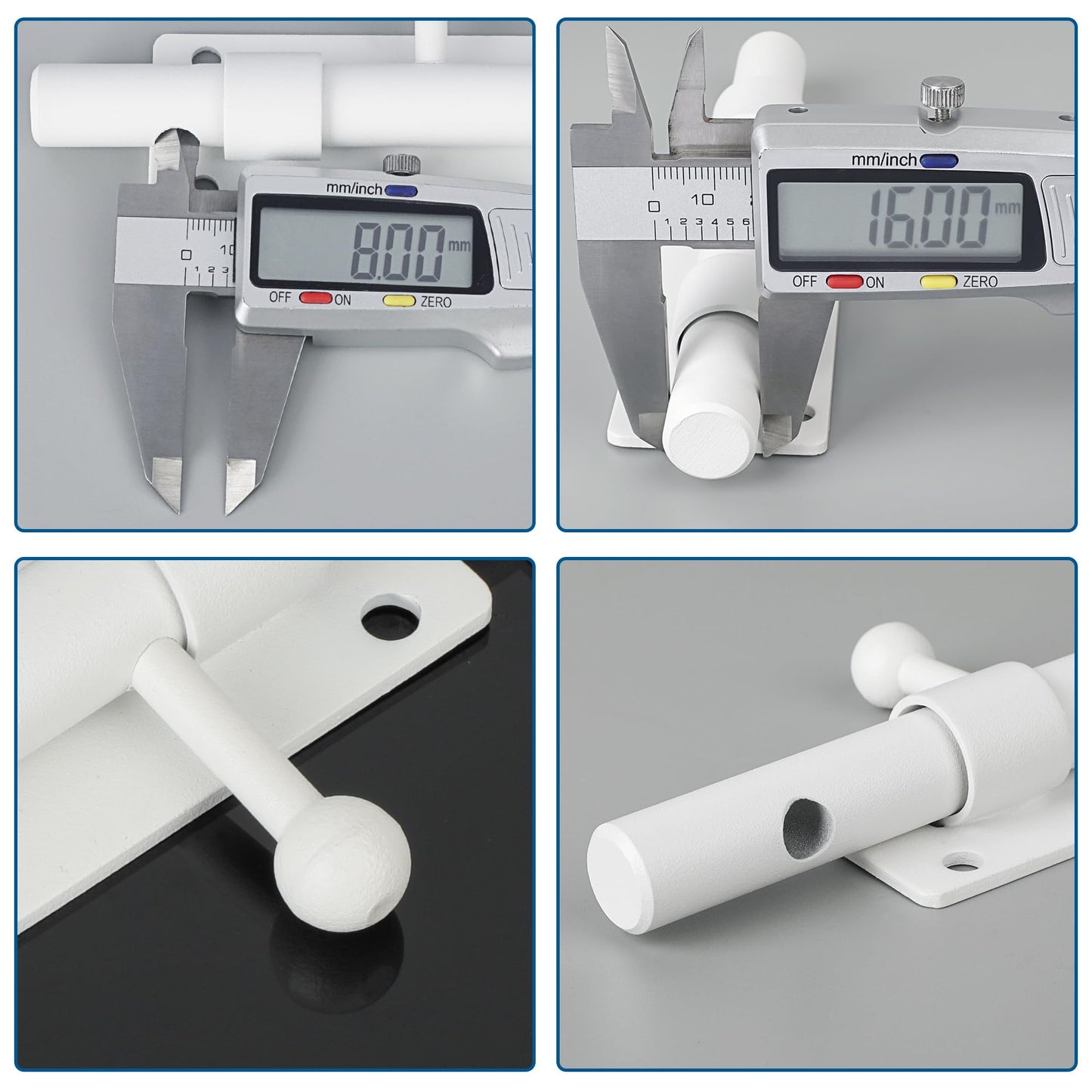 Sayayo Slide Gate Latch Bolt Safety Door Lock with Padlock Hole 150MM Length, 16MM Dia Bar, Heavy Duty Solid SUS304 Stainless Steel Matte Black(Not Include Padlock), 150MM, 180MM, 230MM