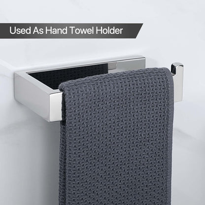 Sayayo Toilet Roll Holder Wall Mounted SUS304 Stainless Steel Toilet Paper Holder for Bathroom Kitchen, (U-shape & Square Body)