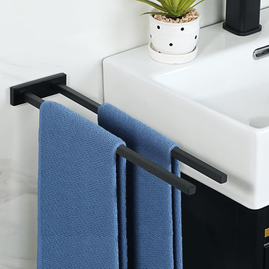 Sayayo Hand Towel Holder Double Towel Bar, Towel Rails SUS304 Stainless Steel Towel Rack 30CM, 40CM