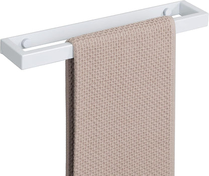 SAYAYO Hand Towel Holder Self Adhesive & Screw Small Towel Rail Wall Mounted Towel Ring SUS304 Stainless Steel No Drilling for Bathroom, 20CM - 70CM, Black, Brushed, White, Polished, Gold