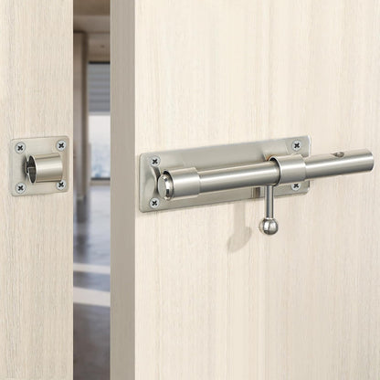 Sayayo Slide Gate Latch Bolt Safety Door Lock with Padlock Hole 150MM Length, 16MM Dia Bar, Heavy Duty Solid SUS304 Stainless Steel Matte Black(Not Include Padlock), 150MM, 180MM, 230MM