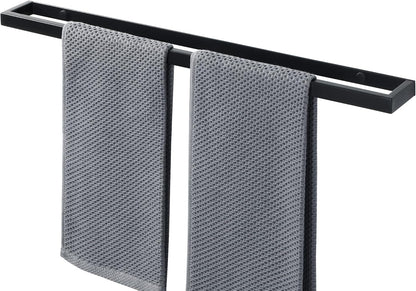 SAYAYO Hand Towel Holder Self Adhesive & Screw Small Towel Rail Wall Mounted Towel Ring SUS304 Stainless Steel No Drilling for Bathroom, 20CM - 70CM, Black, Brushed, White, Polished, Gold