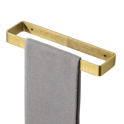 SAYAYO Hand Towel Holder Self Adhesive Towel Rail Towel Rack Wall Mounted Towel Ring No Drilling for Bathroom, 20cm - 70cm, 8 Inch - 28 Inch, Black, Brushed, White, Gold