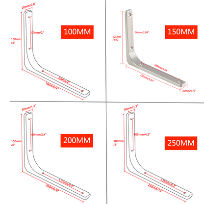 Sayayo L-shape Shelf Bracket, 100MM-250MM