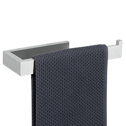 Sayayo Hand Towel Holder 24 CM/ 9.5 INCH Towel Rail Wall Mounted, SUS304 Stainless Steel Black Towel Ring for Bathroom Kitchen, with Drilling