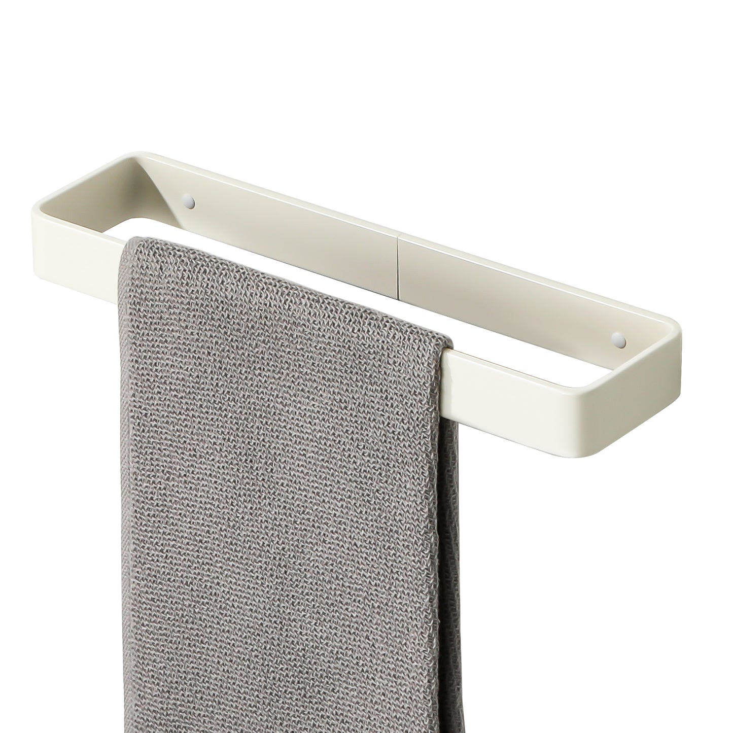 SAYAYO Hand Towel Holder Self Adhesive Towel Rail Towel Rack Wall Mounted Towel Ring No Drilling for Bathroom, 20cm - 70cm, 8 Inch - 28 Inch, Black, Brushed, White, Gold