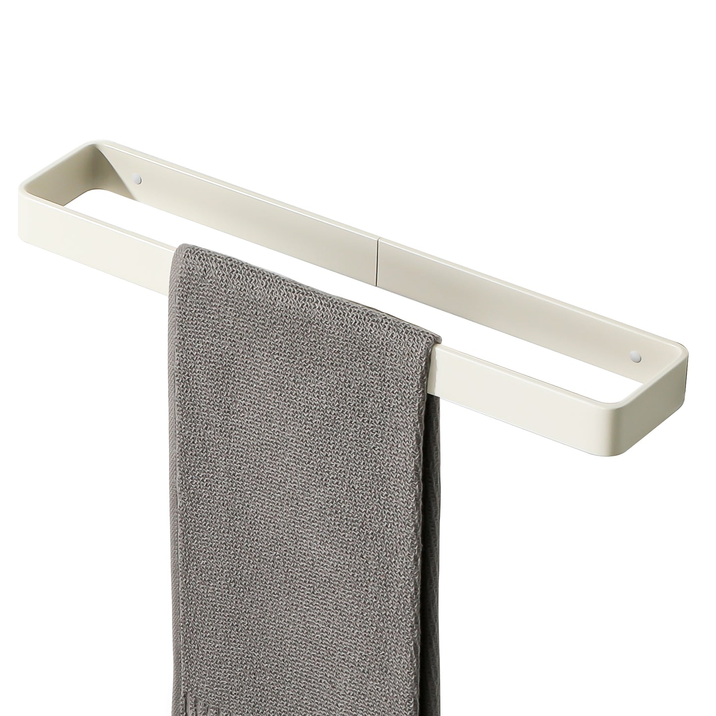 SAYAYO Hand Towel Holder Self Adhesive Towel Rail Towel Rack Wall Mounted Towel Ring No Drilling for Bathroom, 20cm - 70cm, 8 Inch - 28 Inch, Black, Brushed, White, Gold