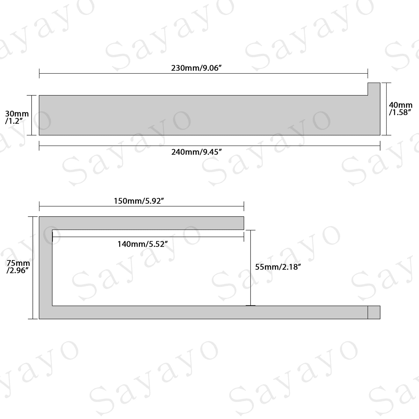 Sayayo Towel Ring SUS304 Stainless Steel(U-shape)