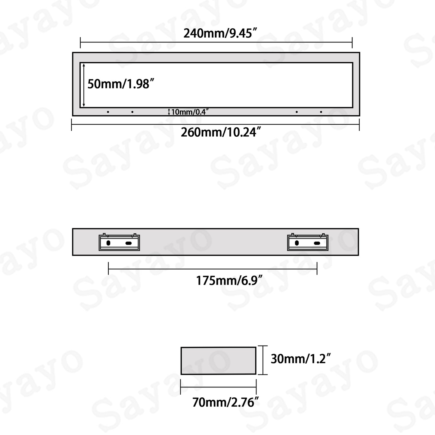 Sayayo Stainless Steel Towel Rail Towel Bar