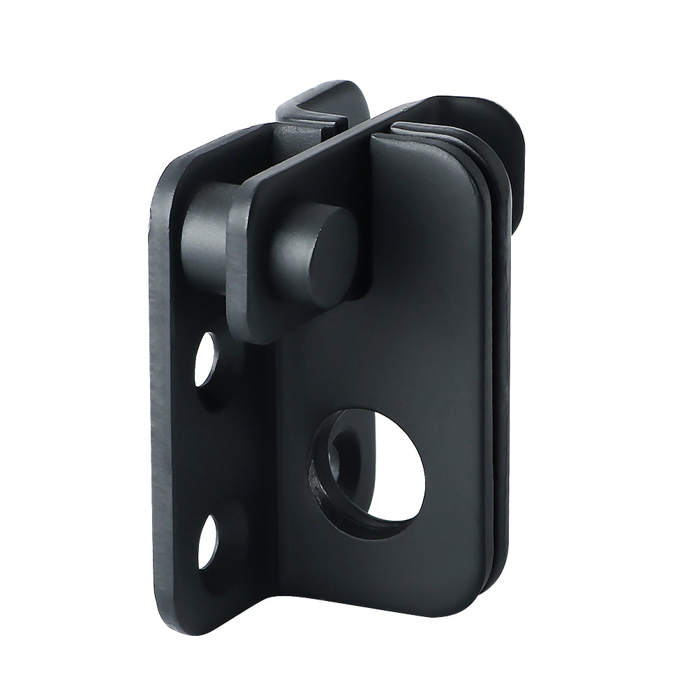 Sayayo Slide Bolt Door Lock Gate Latch Tiny Padlock Hasp, Stainless Steel Matte Black, EMS3001-B