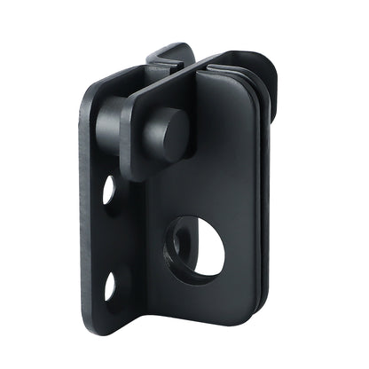 Sayayo Slide Bolt Door Lock Gate Latch Tiny Padlock Hasp, Stainless Steel Matte Black, EMS3001-B