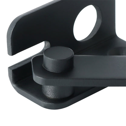 Sayayo Slide Bolt Door Lock Gate Latch Tiny Padlock Hasp, Stainless Steel Matte Black, EMS3001-B