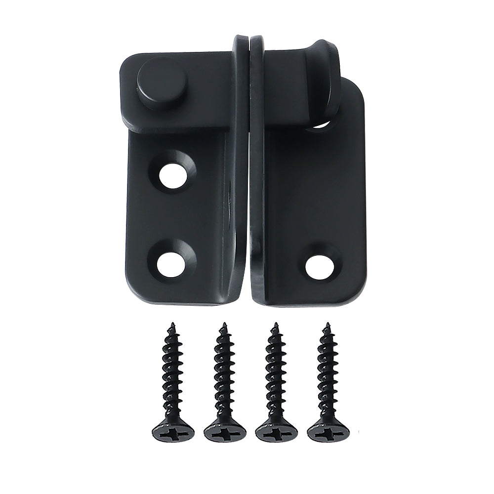 Sayayo Slide Bolt Door Lock Gate Latch Tiny Padlock Hasp, Stainless Steel Matte Black, EMS3001-B
