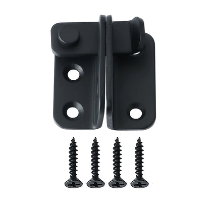 Sayayo Slide Bolt Door Lock Gate Latch Tiny Padlock Hasp, Stainless Steel Matte Black, EMS3001-B