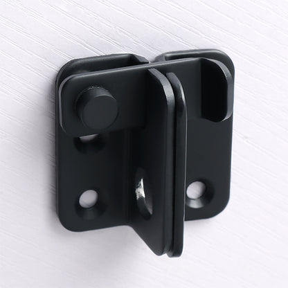 Sayayo Slide Bolt Door Lock Gate Latch Tiny Padlock Hasp, Stainless Steel Matte Black, EMS3001-B