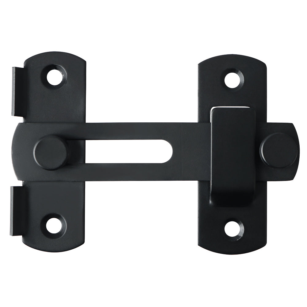Sayayo Door Lock Slide Gate Latch Tiny Door Bolt, 304 Stainless Steel Metal Matte Black Finish, MS9001B