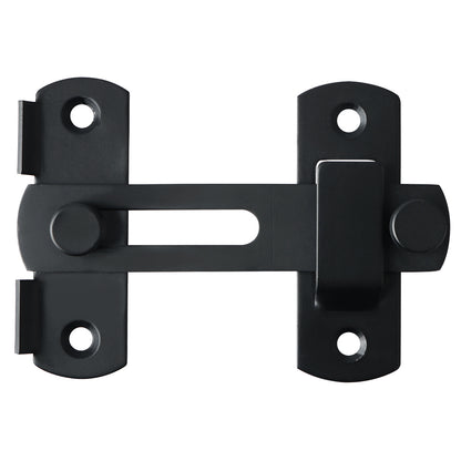 Sayayo Door Lock Slide Gate Latch Tiny Door Bolt, 304 Stainless Steel Metal Matte Black Finish, MS9001B