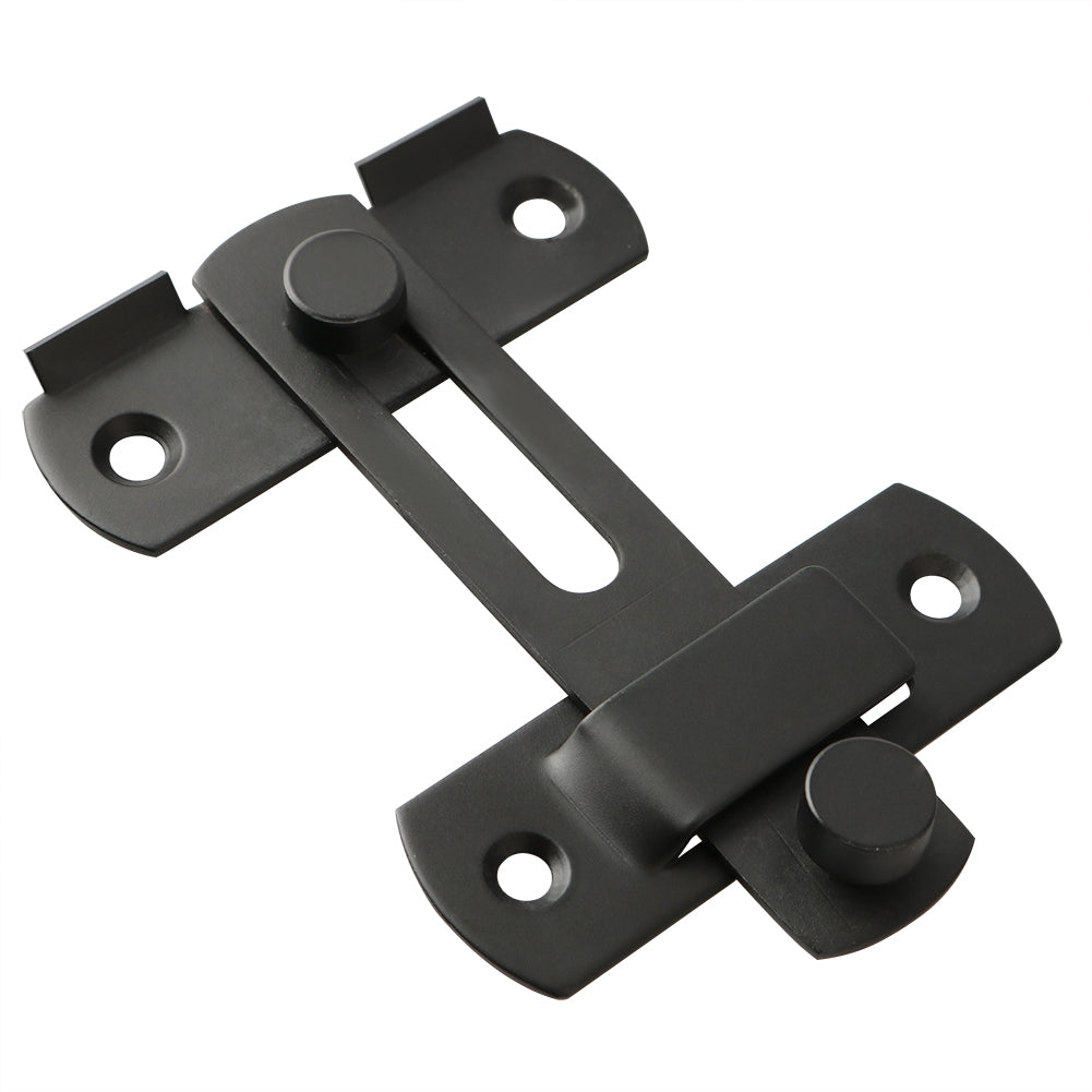 Sayayo Door Lock Slide Gate Latch Tiny Door Bolt, 304 Stainless Steel Metal Matte Black Finish, MS9001B