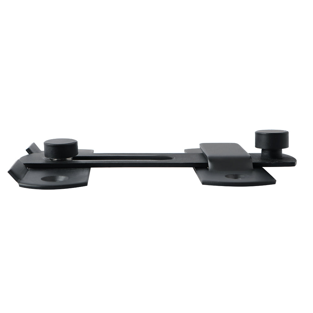Sayayo Door Lock Slide Gate Latch Tiny Door Bolt, 304 Stainless Steel Metal Matte Black Finish, MS9001B