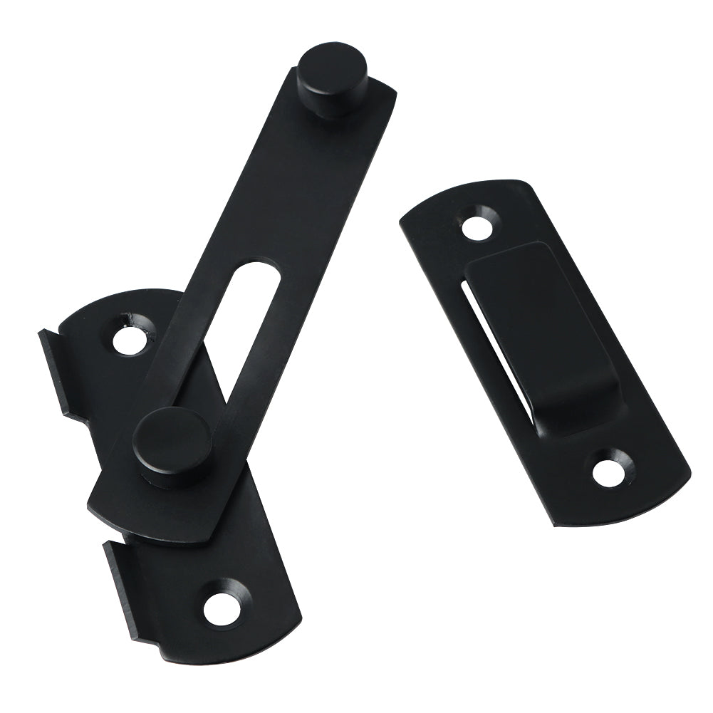 Sayayo Door Lock Slide Gate Latch Tiny Door Bolt, 304 Stainless Steel Metal Matte Black Finish, MS9001B