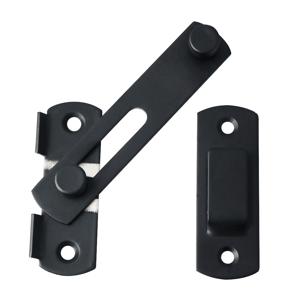 Sayayo Door Lock Slide Gate Latch Tiny Door Bolt, 304 Stainless Steel Metal Matte Black Finish, MS9001B