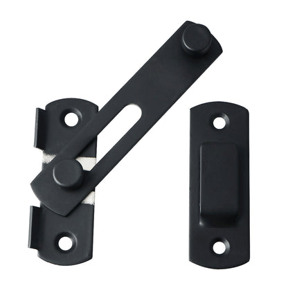 Sayayo Door Lock Slide Gate Latch Tiny Door Bolt, 304 Stainless Steel Metal Matte Black Finish, MS9001B